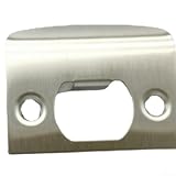 Zilimontt Lippen-Schließblech mit runden Radiusecken für Türschloss-Ersatz, mattschwarzer Edelstahl, D-Typ-Tastenbrett, Zwickelbrett für verbesserte Sicherheit zu Hause (Kupfer)