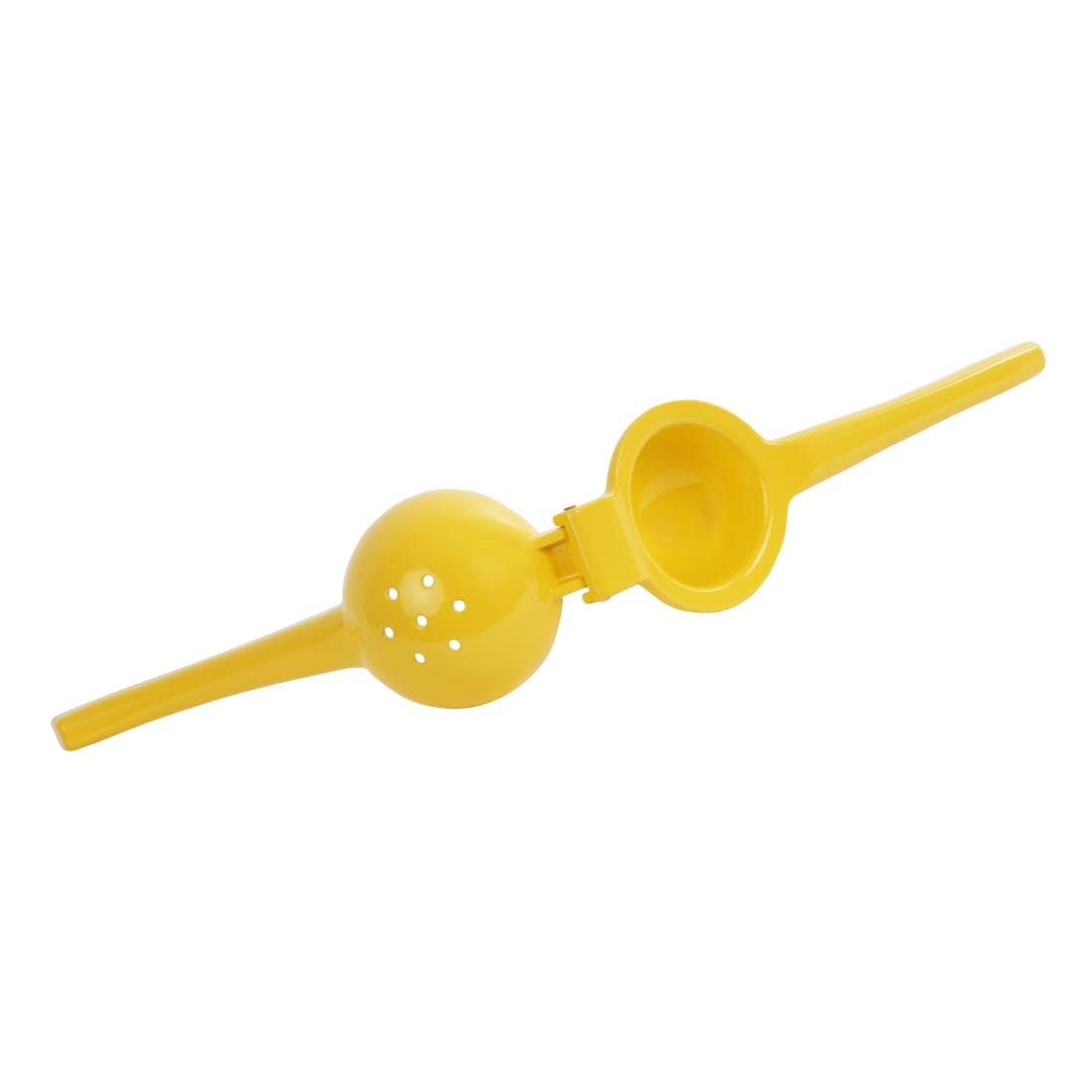 Presse-citron Manuel Olympia Jaune - Aluminium Avec Revêtement Poudre - Design Anti-goutte Et Facile à Nettoyer