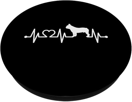 Miniatura 2 de Heartbeat Bulldog francés Pulse ECG Bouledogue PopSockets intercambiable PopGrip