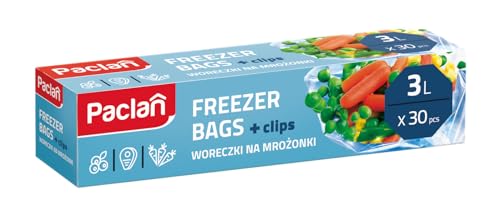 Paclan Gefrierbeutel, 3 ltr (30er Pack) Transparent