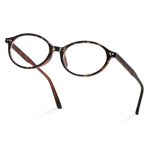 Image of Y2K Oval TR90 Blue Light Blocking Glasses Ultra Light Computer Screen Gaming for Woman