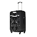 Imagen de FLGHJNBJN Funda de equipaje con estampado de robot negro