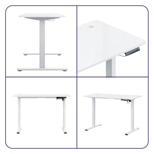 Image of Wakefit Study Table | 5 Yr Warranty | Standing desk, Computer Table for Home Pc, Electric Height adjustable, Digital Display & 4 Memory Presets, Free Installation, Modern Ergonomic Wobble-Free- L160Cm