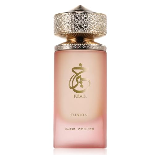 Paris Corner | Khair Fusion Lychee Perfume 3.4 Fl Oz | A Lychee Perfume Blending Fruity Notes of Lychee, Blackcurrant, and Red Apple with Floral Elegance for an Enchanting Aroma