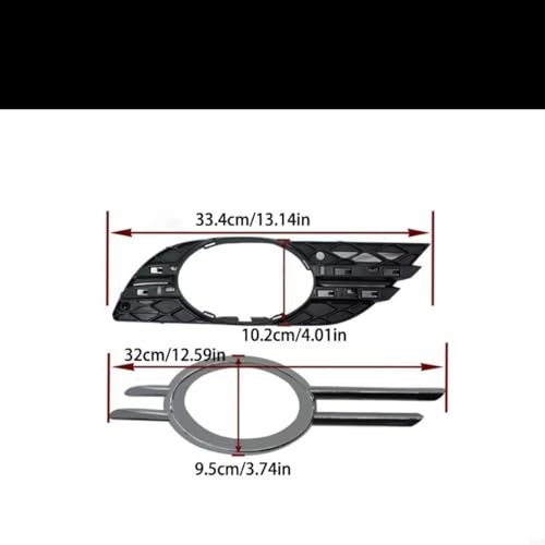 Cubierta de faro antiniebla Benz E320 E350 E550 E63 AMG 2007 2008 2009 marco rejilla original OEM 3