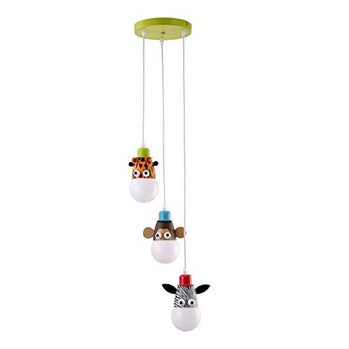 Lustre enfant 3 têtes pour supprimer les zones d'ombre dans la salle de jeux