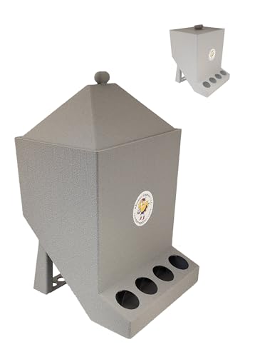 Quail Feeder - Massive 5.5 lb J-Feeder: Stop Throwing Money Away on Spilled Food