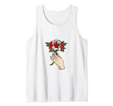 canada bandiera camicia - vintage canadian roots red rose canotta