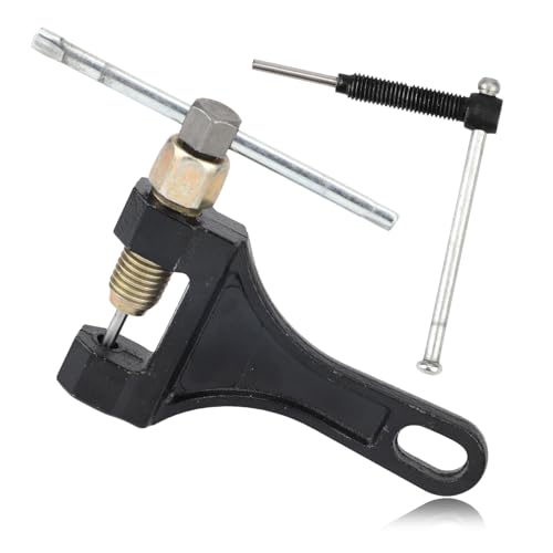 Image of Motorcycle Chain Breaker with a Rack, Bicycle Chainbreaker Tool Chain Link Splitter Tool Chain Cutter Remover Compatible with Pit Bike ATV Kart Small Motorcycle 420 428 520 525 528 530