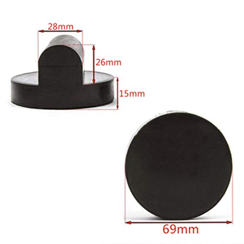 Ajcoflt Carrinho de borracha reforçada Jacking Pad Adaptador de Suporte Durável Ferramenta de Reparo