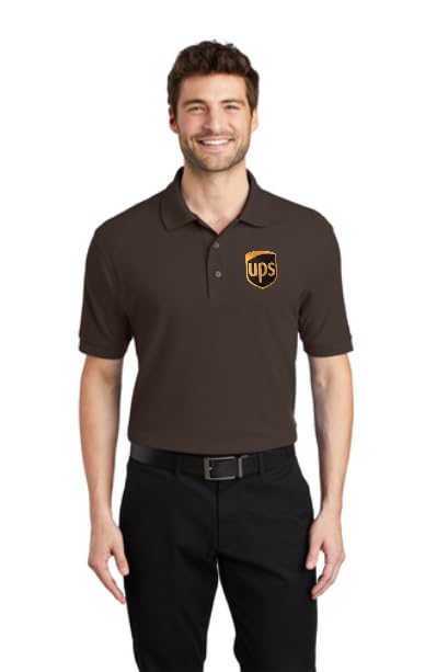 UPS Silk Touch Polo Men's United Parcel Service Official Colors and Style