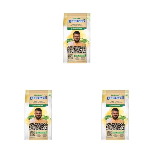 Image of DeHaat Honest Farms Pesticide Free Unpolished Urad Dal Chilka 500 GM (Pack of 3)