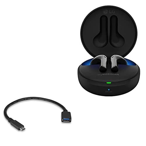 BoxWave Cable Compatible with LG Tone Free Active FN7 - USB Expansion Adapter, Add USB Connected Hardware to Your Phone