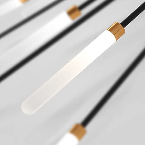 Plafonnier LED dimmable à 42 flammes avec télécommande pour salon