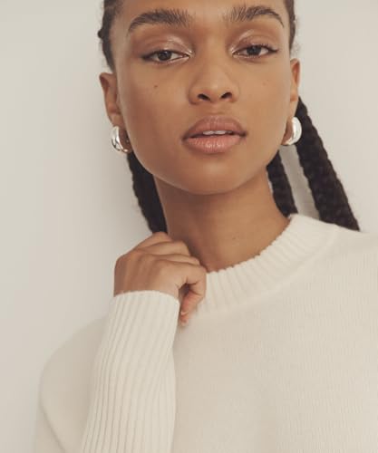 Womens Luxe Cashmere Oversized Crewneck Sweater2