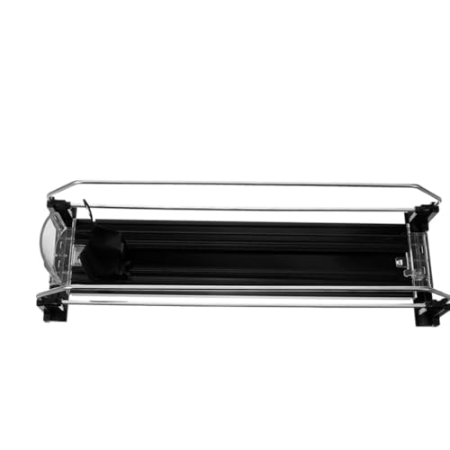 Abaodam Organisateur de Boissons Gazeuses Design Créatif en ABS et Métal Noir pour Réfrigérateur Distributeur Automatique à Poussoir Cuisine et Rangement
