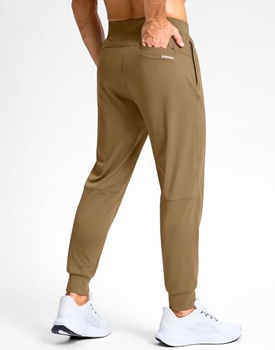 Image of G Gradual Men's Golf Joggers Pants with Zipper Pockets Stretch Sweatpants Slim Fit Track Pants Joggers for Men Work Running