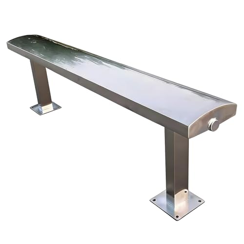 Banc de parc en métal résistant intempéries assise acier jardin