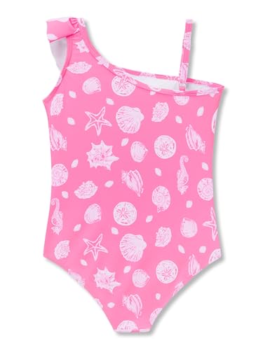 Image of Girls One Piece Swimsuits Adjustable Double Strap for Kids Palm Tree Print Toddler Bathing Suit Size 2T-10