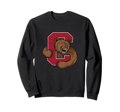 Cornell Men's Vintage Distressed Bear Icon | Cornell Sweatshirt