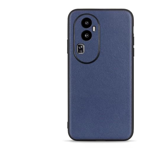 Coque Oppo Reno 10 Pro coque arrière cuir véritable rigide TPU
