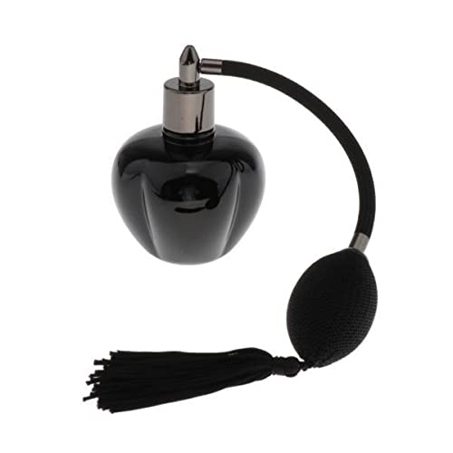 2X100Ml Empty Glass Perfume Bottle Long Bulb Tassel Spray Atomizer BlackCollectibles|Vanity Perfume & Shaving|Perfumes|Decorative Glass/Crystal