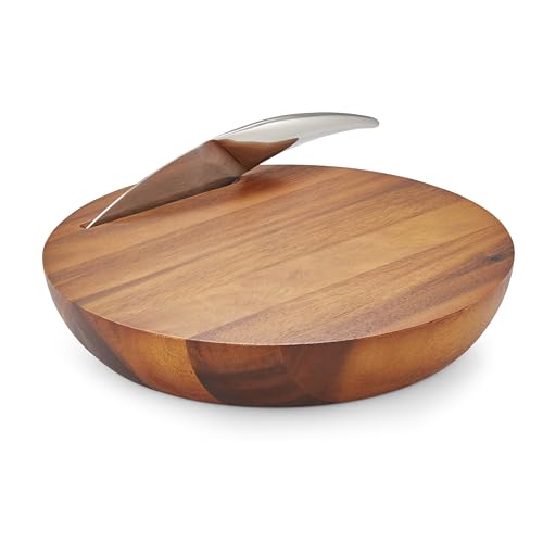 Nambe Harmony Cheese Board with Knife