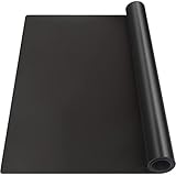 Silicone Mat Heat Resistant Mats for Countertop, Multipurpose Large Silicone Mats for Crafts Kitchen Workbench Size 36x24 inches Thick 2mm,Rolled Package,Black