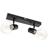 DA LIGHT LED Deckenlampe 2-flammig, Dreh und Schwenkbar Deckenstrahler Spotleuchte Wandspot, E27 ...