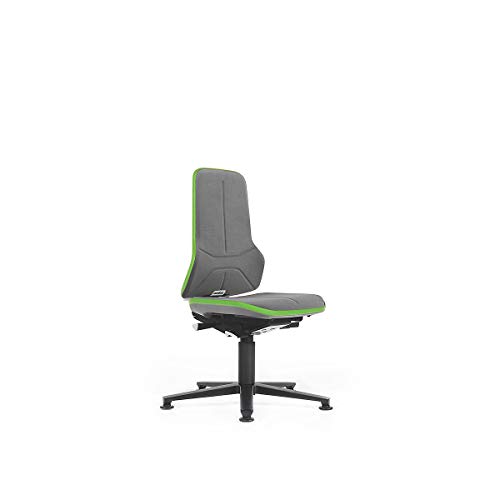 Preisvergleich Produktbild NEON Arbeitsdrehstuhl, mit Gleitern, Sitzmaterial Supertec, Flexband grün - Schreibtischstühle Büroeinrichtungen Bandscheibendrehstühle Bürodrehstühle Bürostühle Stühle Drehstühle Universalstühle