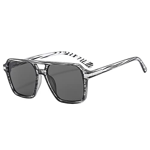 Lunettes de soleil carrées vintage bleu jaune idéales pour vos terrasses