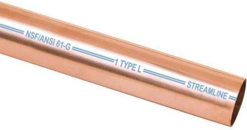 Replacement for Streamline LH04020 1/2X20L Copper Tubing, 1/2 in, 20 ft L, Hard, Type L, Coil Replaces Parts