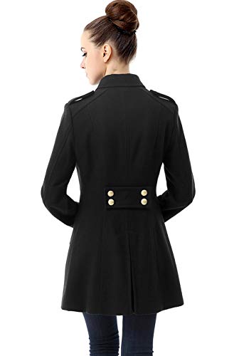 BGSD Women Victoria Wool Blend Fitted Military Walking Pea Coat (Also available in Plus Size and Petite)4