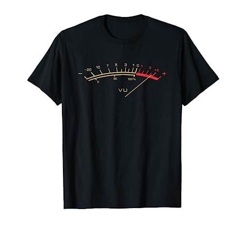 Retro VU Meter Hi-Fi Vintage Stereo Music Lover Gift T-Shirt