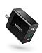Quick Charge 3.0, Anker 18W 3Amp USB Wall Charger (Quick Charge 2.0 Compatible) Powerport+ 1 for Galaxy S10/S9/S8/Edge/Plus, Note 8/7, LG G4, HTC One A9/M9, Nexus 9, iPhone, iPad and More