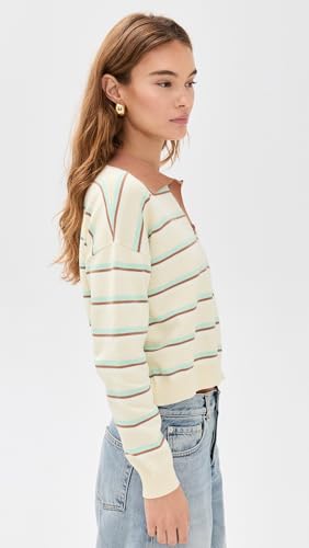 LE BOP Women's Striped Polo4