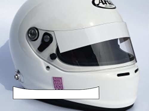 A.P.O(エーピーオー) ヘルメット用バイザーステッカー (Btype) 艶あり白 シールドステッカー Arai アライ GPシリーズ対応 バイク用 自動車用 シールド 上部に貼るステッカー シール