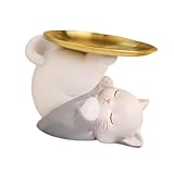 Photo Gallery perfk statua di gatto in resina con vassoio portachiavi porta caramelle multifunzionale vassoio per gioielli e orecchini per soggiorno camera da letto Photo Gallery perfk statua di gatto in resina con vassoio portachiavi porta caramelle multifunzionale vassoio per gioielli e orecchini per soggiorno camera da letto