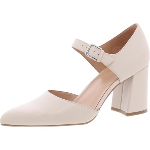 Naturalizer Womens Pixie Faux Leather D'Orsay Heels Beige 10 Medium (B,M)