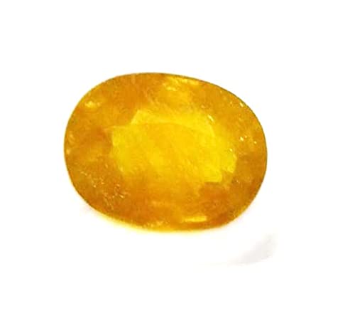 Certified Natural Yellow Sapphire Pookhraj/Pokhraj/Pukhraj Gemstone for Men and Women