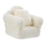 HOOTNEE Singolo in Miniatura Per Casa Delle Bambole Con Cuscino e Design Elegante Realizzato in Leggero Peluria Per Decorare e Giocare