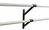 DuroBarre - Ballet Barre Bracket, Double Fixed Wall Barre Bracket Center Joining Unit 1 3/8