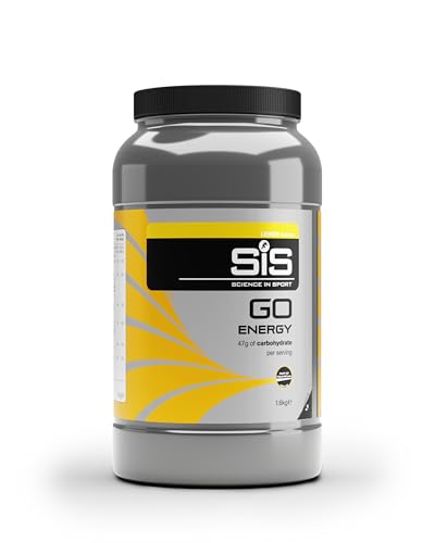 Science in Sport GO Energy Bebida en polvo 1,6kg Limón vegana - Carbohidratos en polvo con 47g de hidratos de carbono - Maltodextrina en polvo para entrenamiento de potencia