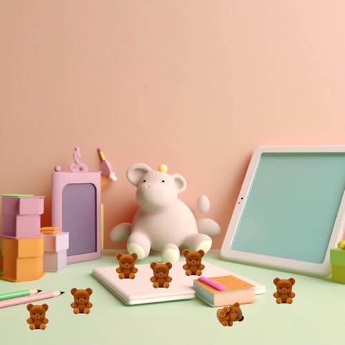Hungdao HUNGDAO-BEAR DECORATIONS-01 12Pcs Valentine'S Day Miniature Flocked Plush Mini Bear Stuffed Bear Decorations thumb #6