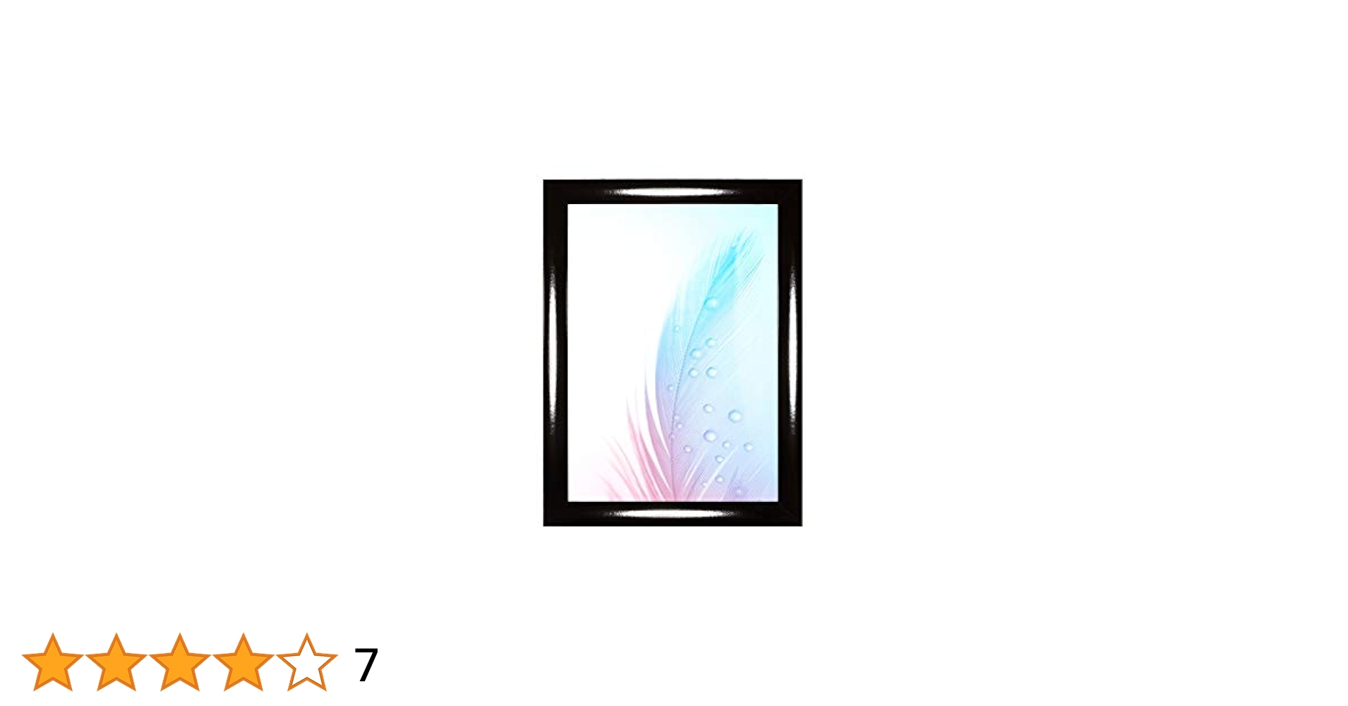 DR35 - Marco De Fotos (65 X 108 Cm, Tablero DM De 35 Mm De Ancho, Incluye Cristal Acru00edlico Antirreflectante, Panel Posterior Estable Y Colgador), Color Negro