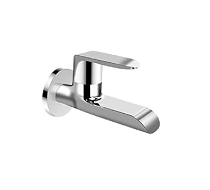 Kerovit KB1011004 Brass Qua Bib Tap with Flange (Silver)
