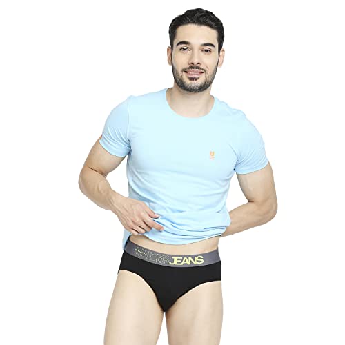Image of Underjeans Men's Cotton Blend Regular Fit Solid Brief