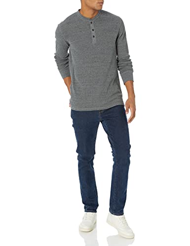 Amazon Essentials Men's Regular-Fit Long-Sleeve Waffle Henley Shirt