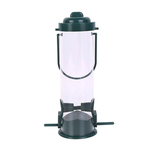 SUNGOOYUE Comedero para Aves Tubular 2 Unidades, Colgante Transparente de