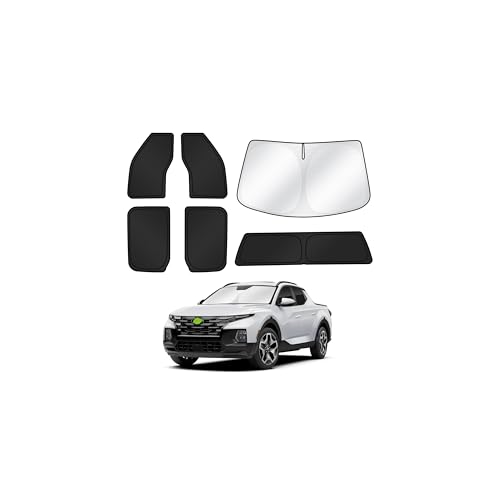 Image of Canvcle Window Shades for Ford F150 2015-2020 F-150 SuperCrew 4 Door Accessories Windshield Sun Shade Side Rear Window Cover Sunshade Sun Shield Privacy Protection for Camping Keep Car Cool Black 6PCS